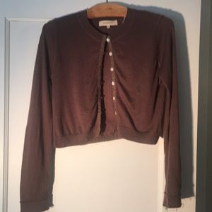 Inhabit cashmere cropped cardigan SZ M